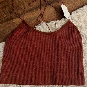 Maroon Crop Top from Suzette